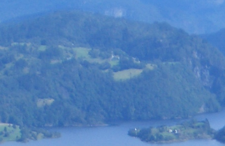 Utsikt fr Dalsnipa nr ein ser inn Fjorden